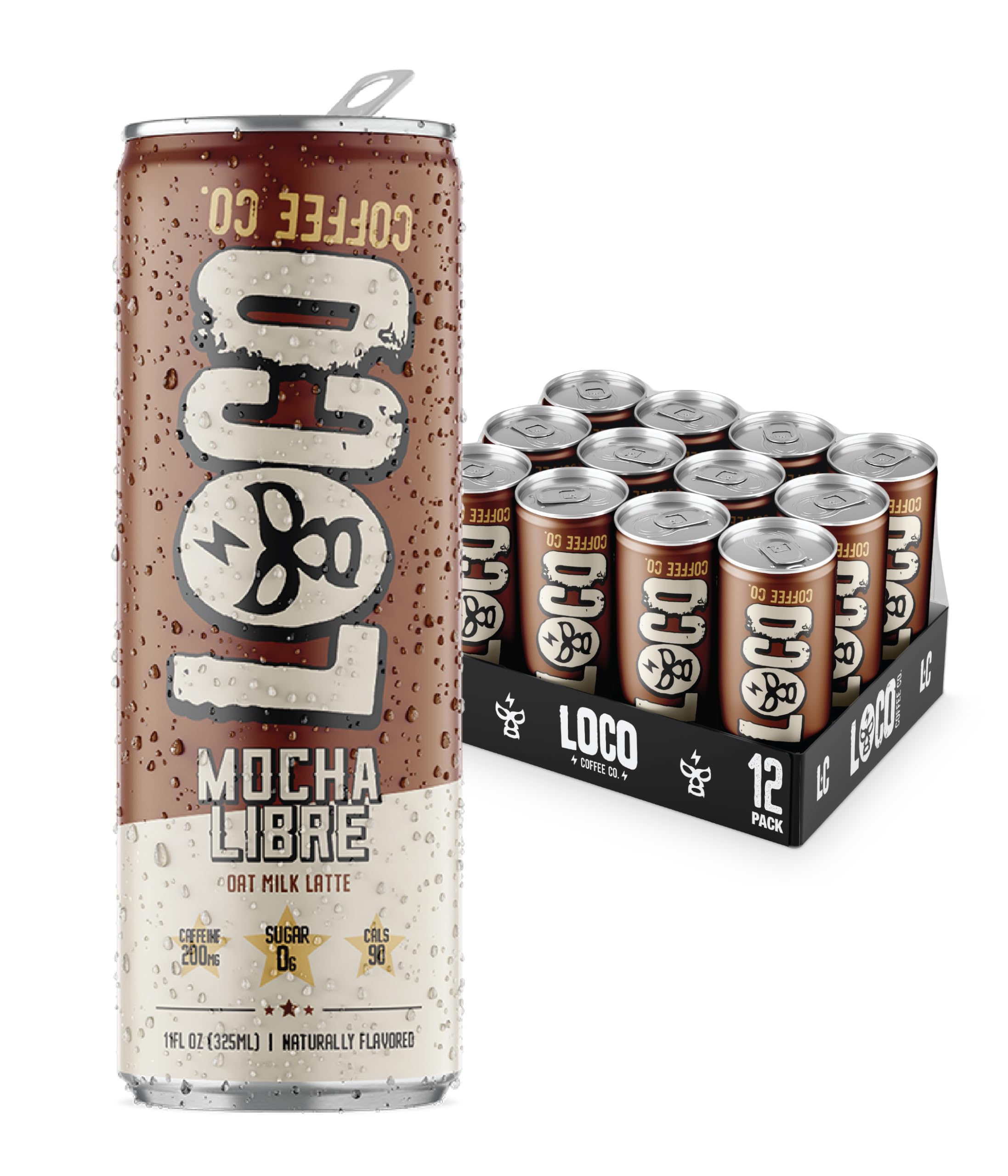 Amazon.com: Loco Coffee Mocha Latte 11 Ounce Can, 12 Count | Zero